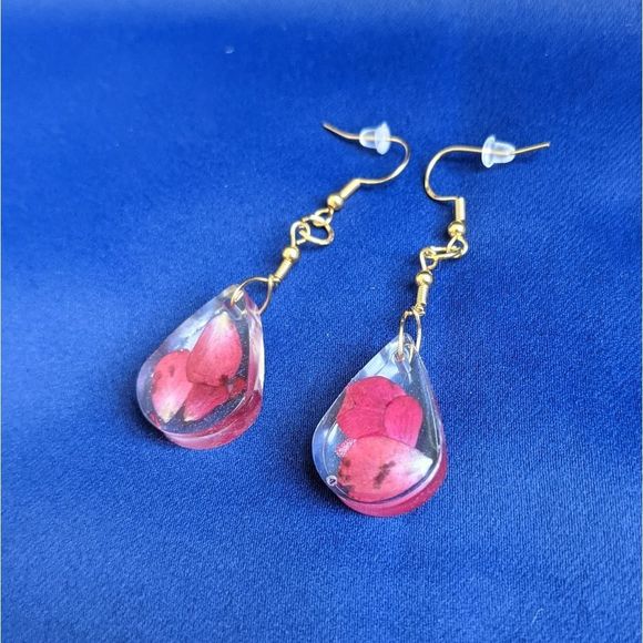 Jewelry Teardrop Rose Petal Earrings Poshmark